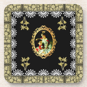 collage vintage coaster