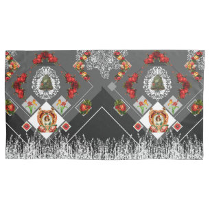 Collage vintage pillowcase