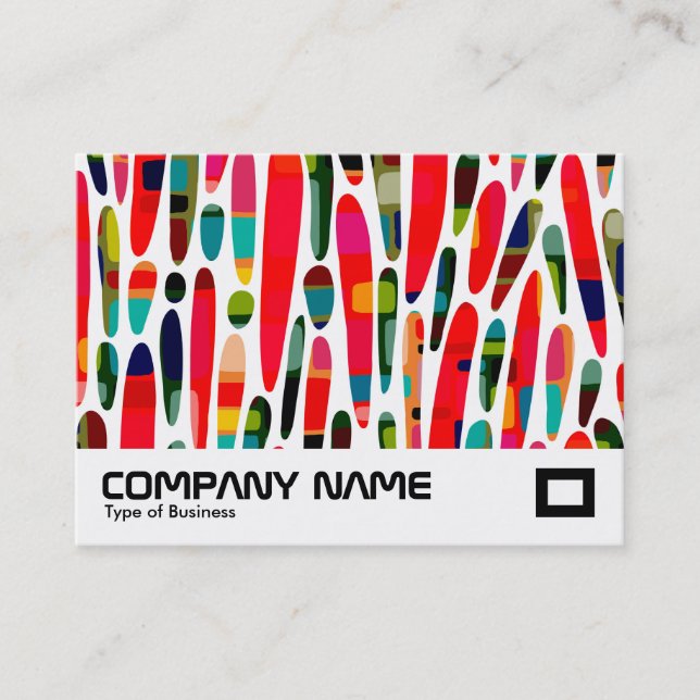 Collaged Colour Splash 150222 Business Card (Front)