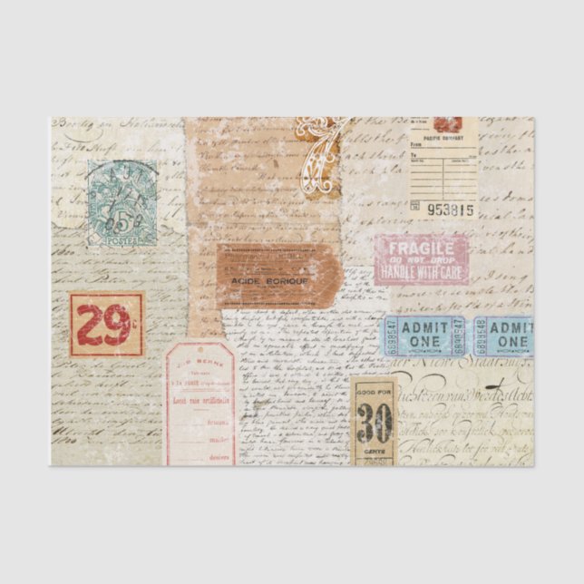 Collaged Tissue Paper (Front)