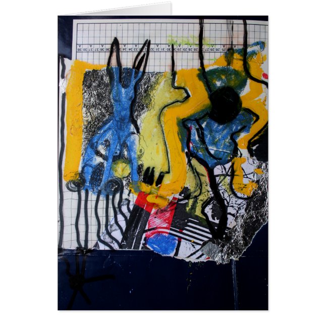 Collages Bruyants Artist's Book 16th page Card (Front)