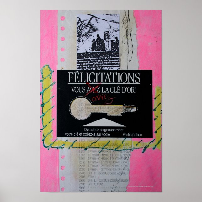 Collages Bruyants Artist's Book Congrats Key P Poster (Front)