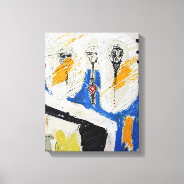 Collages Bruyants Artist's Book Shrunken Heads C Canvas Print (Front)