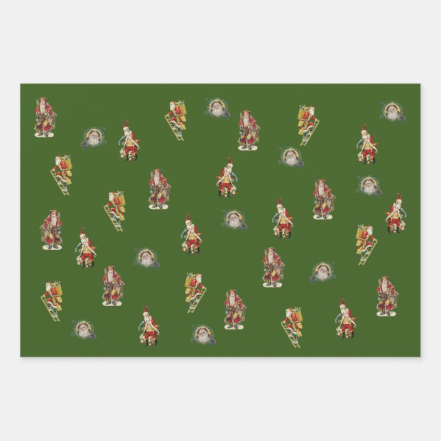 Collages de Noël Envelopper les feuilles de papier (Devant)