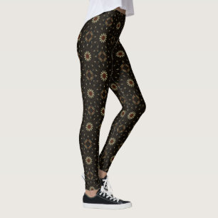 Collants à carreaux de marguerite de feu d'artific