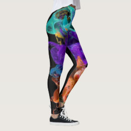 Collants à motif abstrait aquarelle