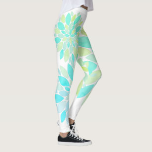 Collants à motif de fleurs aux pétales pastel