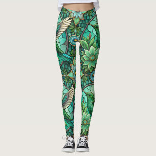 Collants avec un motif de style vitrail