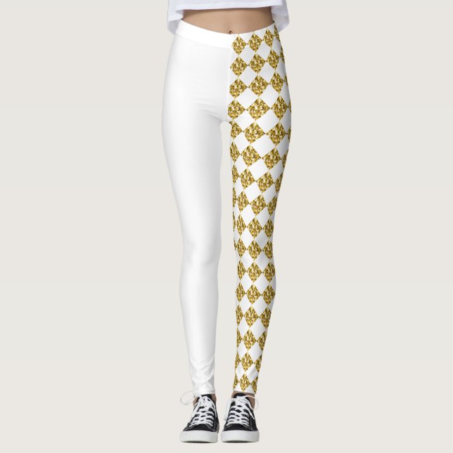 Collants blancs Gilded Illusion (Devant)