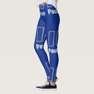 Collants bleus en pause