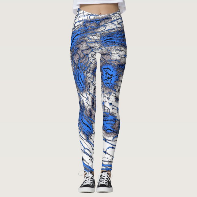 Collants Blue Fluid Motion (Devant)