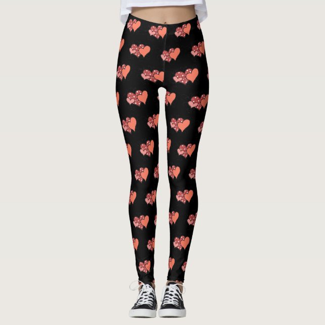 Collants coeurs de la Saint-Valentin (Devant)