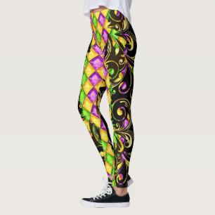 Collants de mode Mardi Gras Diamants Pop