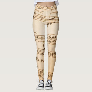Collants de musique beige