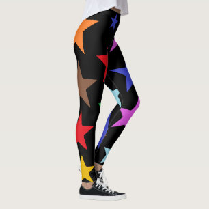 Collants de sport de qualité avec de grosses étoil