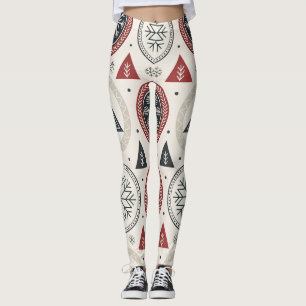 Collants d'hiver nordiques – Géométrique scandinav