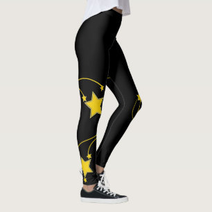Collants Étoiles Noires Jaunes