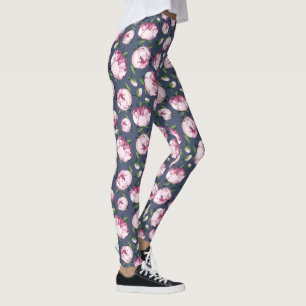 collants floraux pivoine