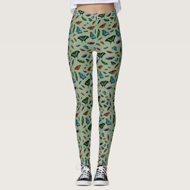 Collants Flutterbies (Vert Clair) (Devant)