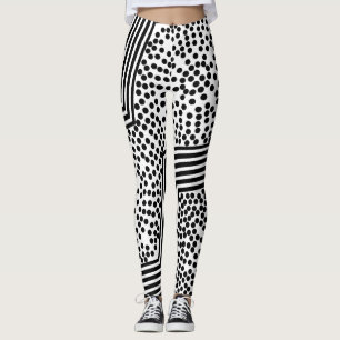Collants gras à pois en lignes gras