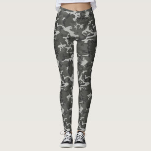 Collants gris et noirs de Camo