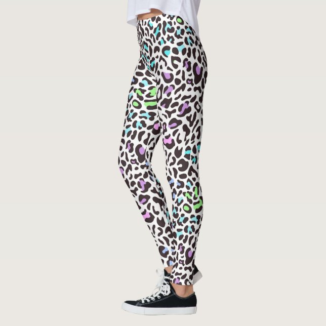 Collants imprimés léopard pastel (Gauche)