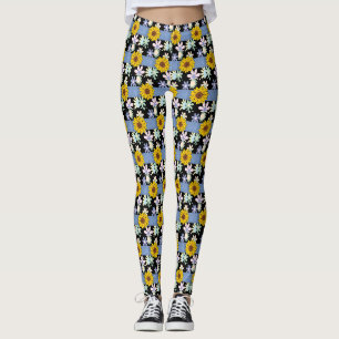 Collants longs pour dames floraux