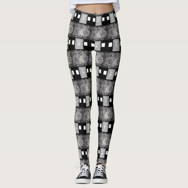 collants longs pour femmes blanches (Devant)