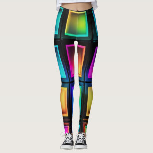 Collants Neon Prism Grid