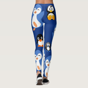 collants noir bleu pingouin long