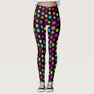 Collants noirs rétro néon style années 80