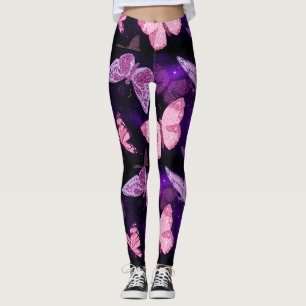 Collants Papillon Rose et Violet