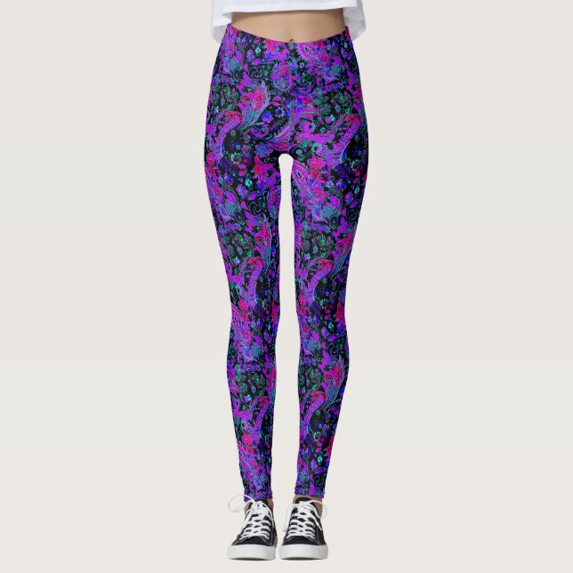 Collants psychédéliques Paisley (Devant)