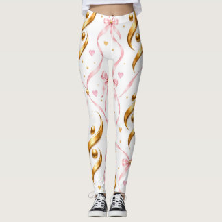 collants rubans roses et noeuds