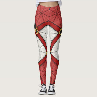 Collants Santa Armor – Noël Moderne Géométrique