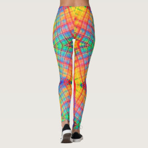 Collants Super Funky Abstrait Arc-en-Ciel