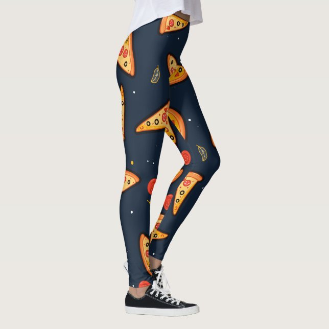 Collants tranche de pizza drôle (Droite)