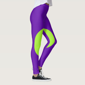Collants violets et verts