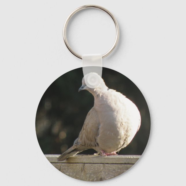 Collared Dove Keychain (Front)