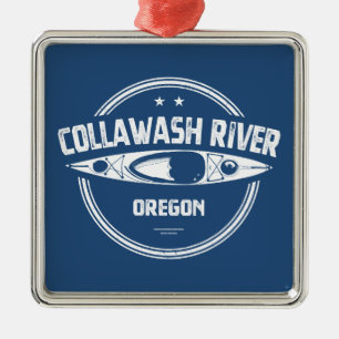 Collawash River Oregon Kayaking Metal Ornament