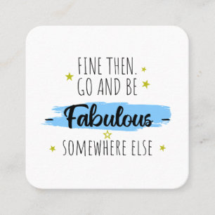 Colleague Leaving, Going Away Farewell Gift Square Business Card