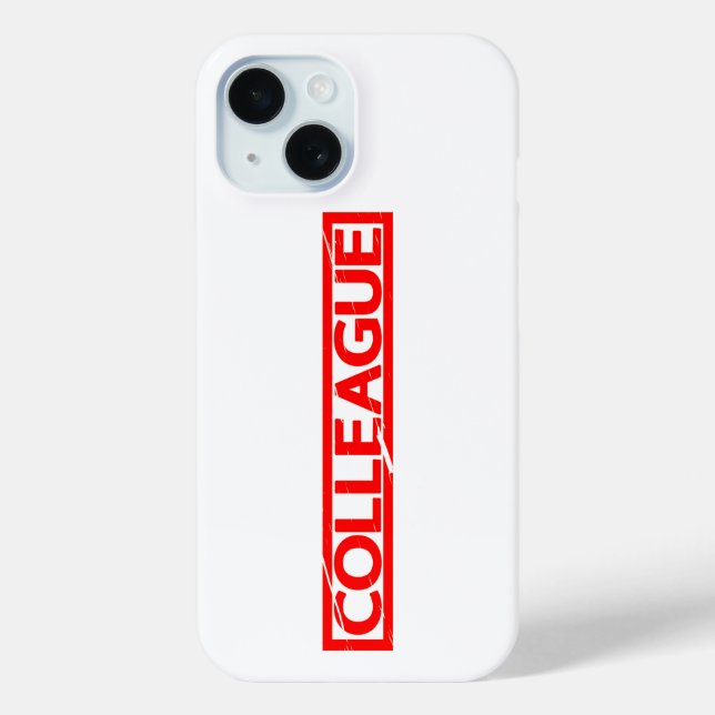 Colleague Stamp Case-Mate iPhone Case (Back)