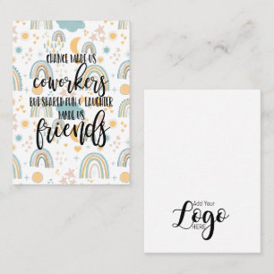 Colleague work friend gift Work BFF, friendship Business Card