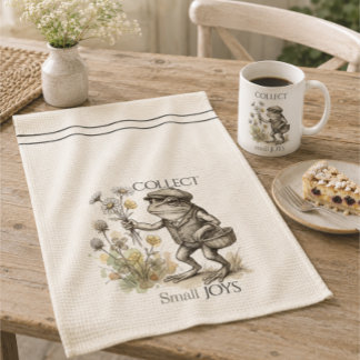 Collect Small Joys Whimsical Frog Kitchen Towels