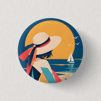 Collectable Anime inspired button 10Moonlit Secre