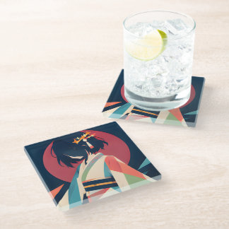 Collectable Anime inspired Glass Coaster