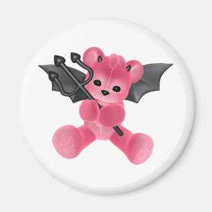 ♥ Collectable Art ♥ Devil Teddy Bear ♥ (bear Magnet