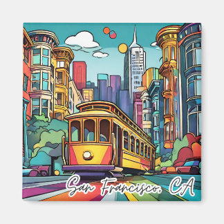 Collectable Funky City Magnet- San Francisco  Magnet