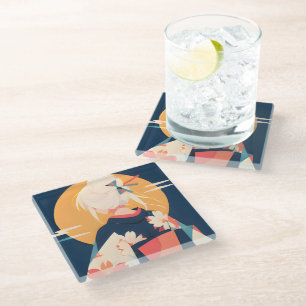 Collectable Glass Coaster The Golden Reverie