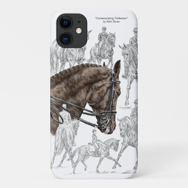 Collected Dressage Horses FEI Case-Mate iPhone Case (Back)